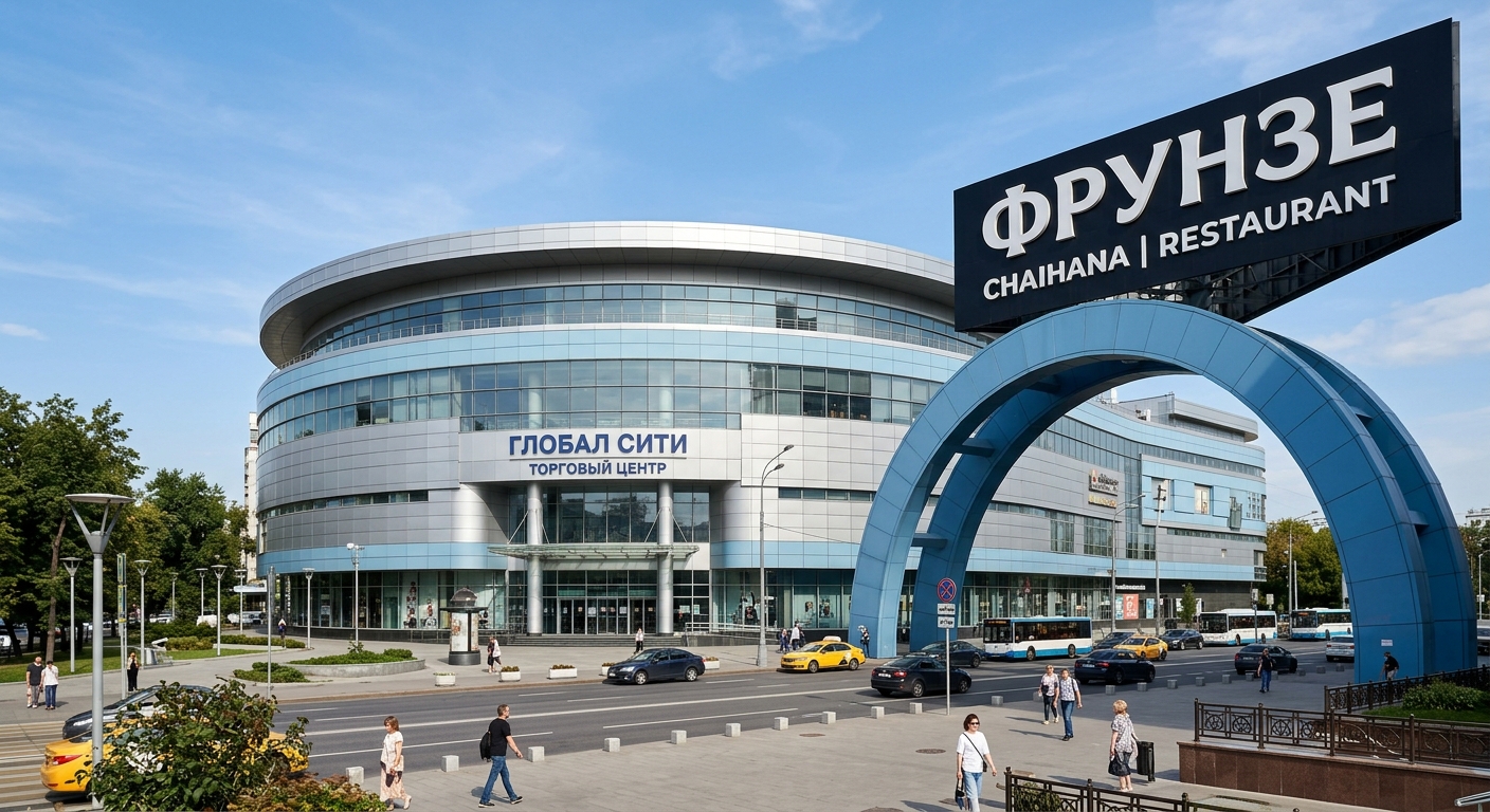 Фирменный фасад ресторана